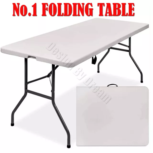 Catering Camping Heavy Duty Folding Trestle Table Picnic BBQ Party 4ft 5ft-Cheap
