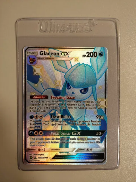 Glaceon GX SV55/SV94 PSA 10 Full Art glänzend Ultra Prisma Pokémonkarte