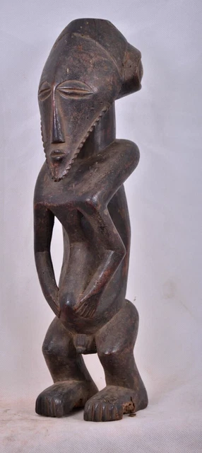 African Tribal Art,Bembe Standing Female Figure from DRC Congo