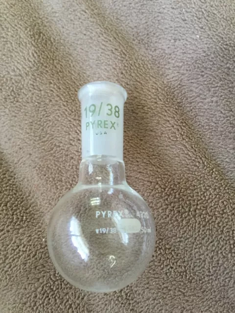 Pyrex 50ml Round Bottom Flask With 19/38 Joint