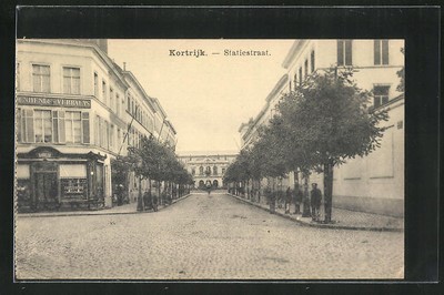 14 Photo Aug Debedts Portrait de bürgerliche Dame i Courtrai Rue de la Lys 