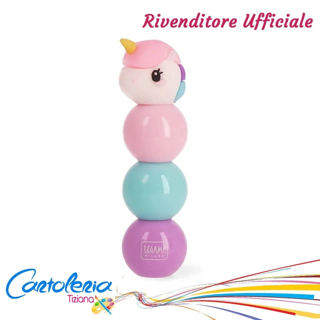 Evidenziatore 3 in 1 colori pastello  tema unicorno 3 is better than 1 Legami
