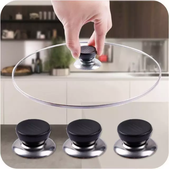 Universal Replacement Kitchen Cookware.Pot Pan Lid Hand Grip Knob Handle Covers.