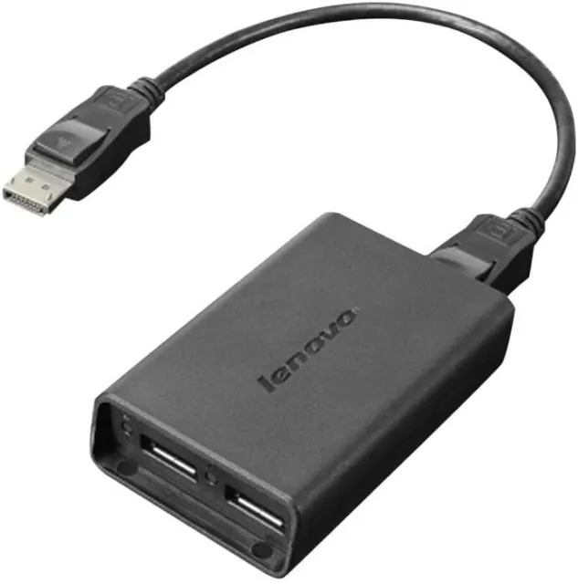 Lenovo Adattatore Splitter Attivo Da Displayport A Dual (2) Displayport 4K