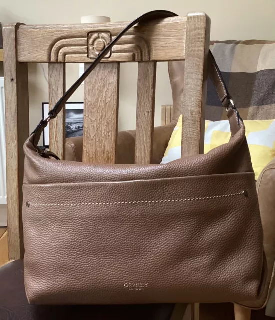 Osprey tan cheap leather bag