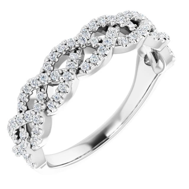 1/3 Karat natürlich Diamant Jubiläumsband in Platin