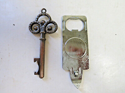 Skeleton key Bottle opener and a Vintage bottle/can opener