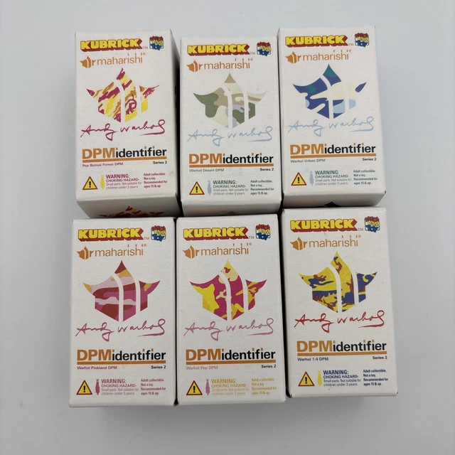 Figurine WARHOL X Maharishi Kubrick DPM Identifier Series 2, Scellée, 2003