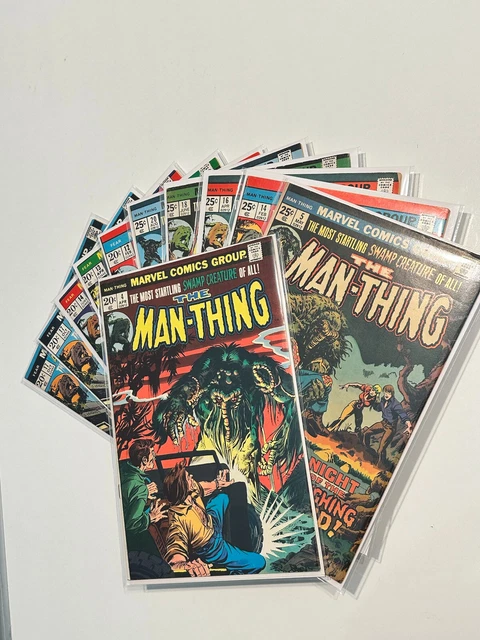 Adventure Into Fear with Man Thing & Man Thing  lot NICE Grades 🔥🔥🔥 11 Books