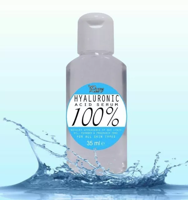 100% Pure HYALURONIC ACID Serum Gel 35ml-25000ml BUY2 GET3 STRONGEST UK MADE