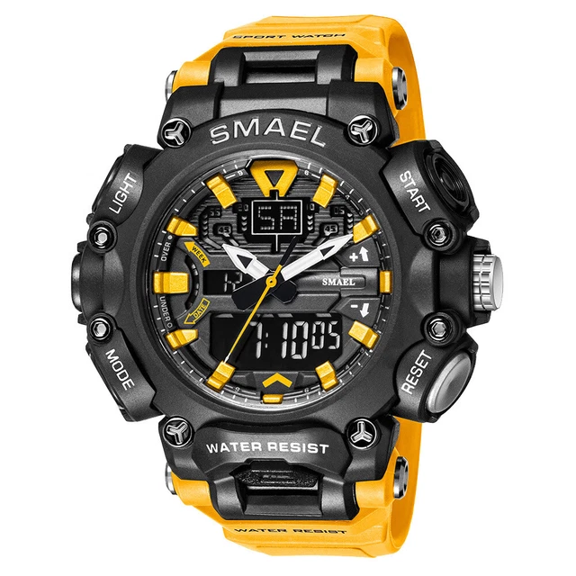FORSINING Orologio Uomo Analogico-Quarzo, Stile Militare, Quadrante Grande 45mm Con Display Digitale, Cinturino In Pelle, Multifunzione - 4