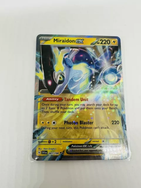 Pokemon - Miraidon ex 081/198 - Scarlet & Violet - Double Rare Card