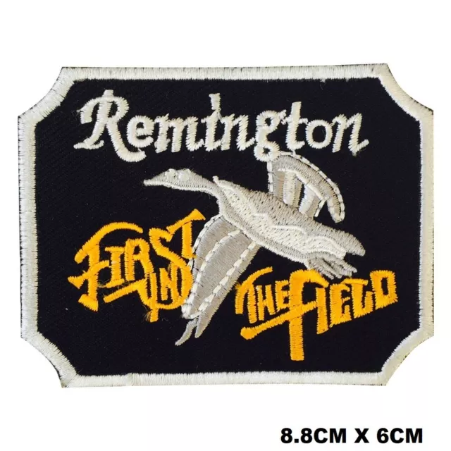 Remington First Field bestickter Aufnäher zum Aufbügeln/Nähen Aufnäher Charge für Kleidung