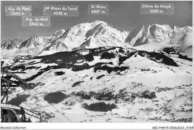 ABIP4-74-0366 - MEGEVE - Chaine Du Mont Blanc -Vue Prise De La Station Supe