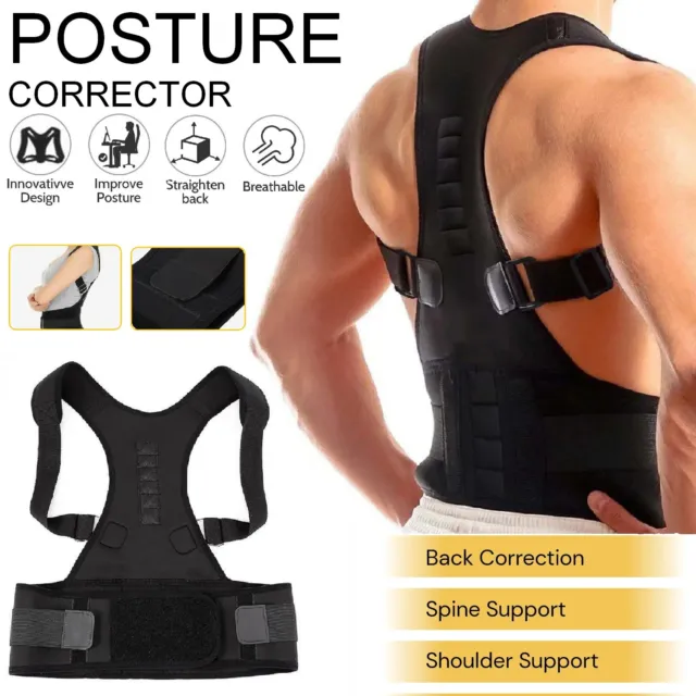 Posture Corrector Women Men Back Shoulder Brace Support Clavicle Strap Unisex AU
