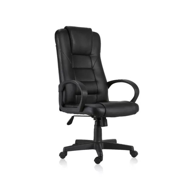 Silla de oficina giratoria sillon despacho escritorio estudio con brazos Negro