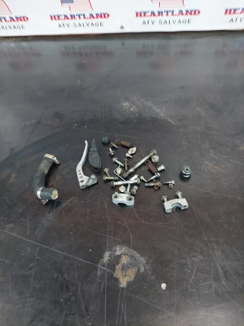 1990 kawasaki KX 80 hardware parts lot clamps  bolts spring hose spacer ci