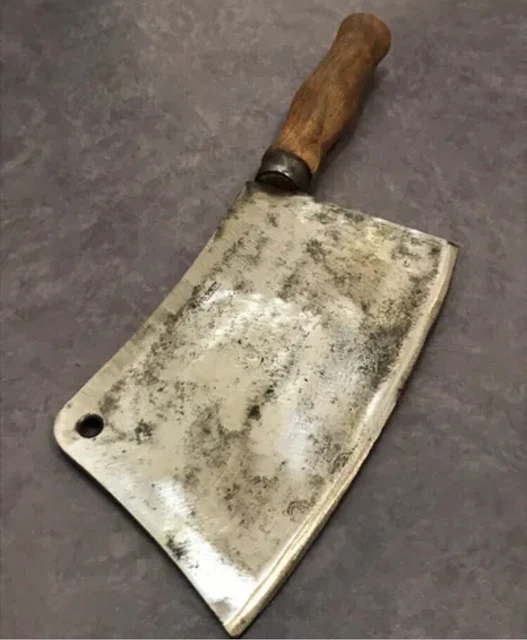 Feuille De Boucher Ancien Couperet De Boucher Ancien