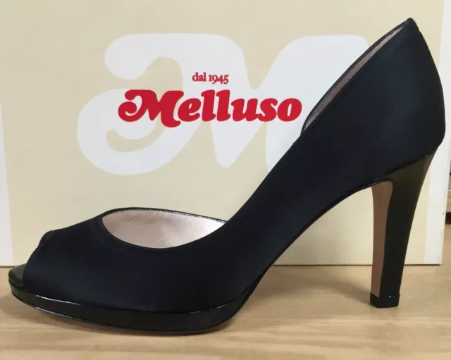 MELLUSO SCARPE DA donna con tacco alto in raso nero decollete eleganti spuntato EUR 89 90 PicClick IT