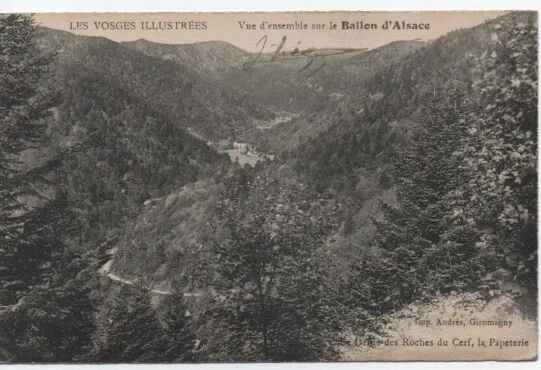 CPA - Vue d'ensemble sur le BALLON D'ALSACE - Les Vosges illustrées