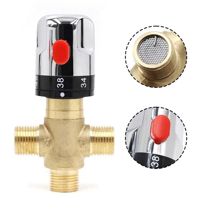 Válvula termostática de 0,05-1 mPa 115*62*38 mm cromada totalmente nueva