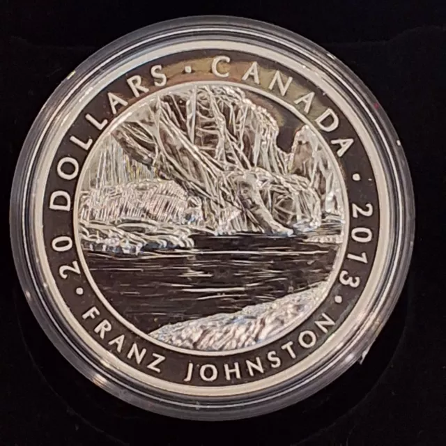 $2014 $20 Fine Silver Coin Franz Johnston with BOX + COA