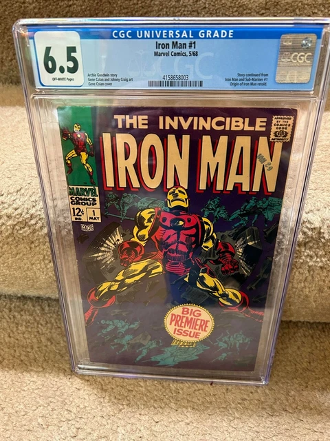 Invincible Iron Man #1 1968 Marvel Comics CGC 6.5 Fine+