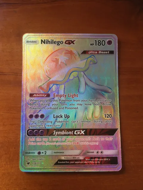 Nihilego GX 103/111 Full Art Ultra Rare Card Pokémon Crimson Invasion - NM