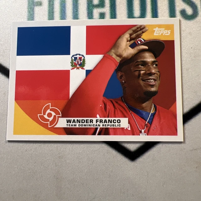2023 TOPPS WBC Global Stars Flags Of A Nation F19 Wander Franco