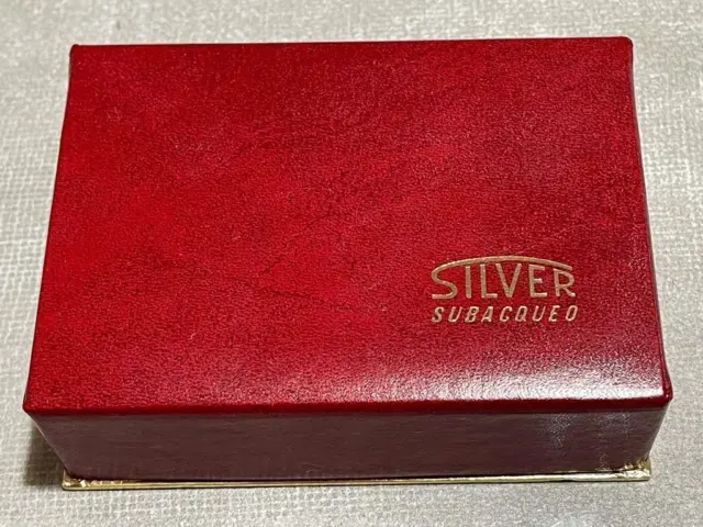 SILVER sous-Marine Vintage Boîtier - État Comme De Photo - Ans 60 + 70 Rare