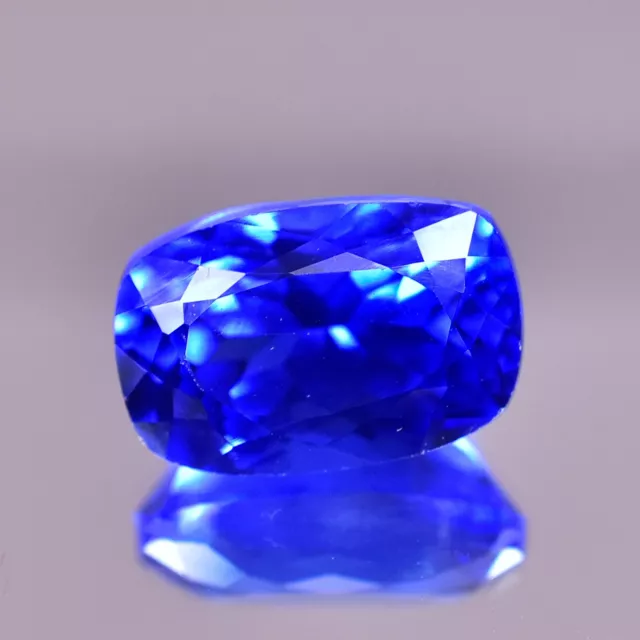 11.85 CT Naturale Certificato Tanzania Tanzanite Cuscino Forma Sfuso Gemma 3