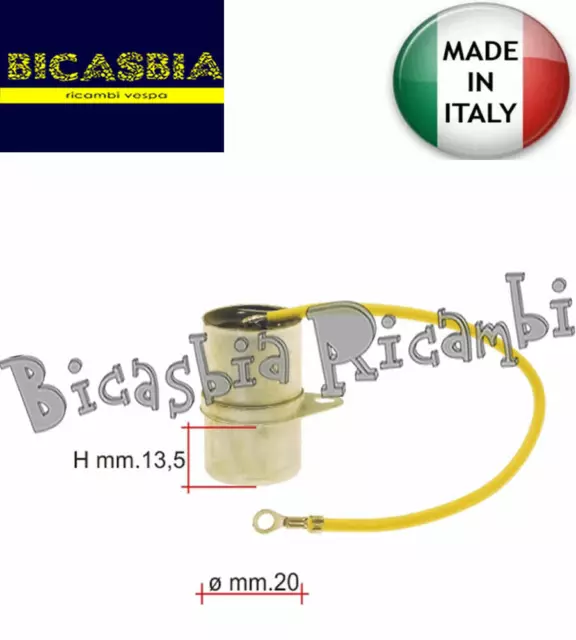 12854 - Condenser Reinforced Vespa 90 Ss - 125 Primavera piaggio ape 50 TL1T
