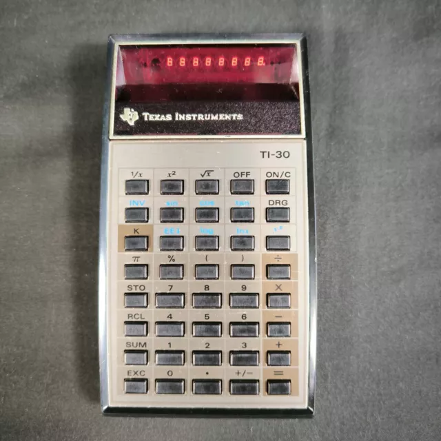 Texas Instruments TI-30 Scientific Calculator Vintage LED Display