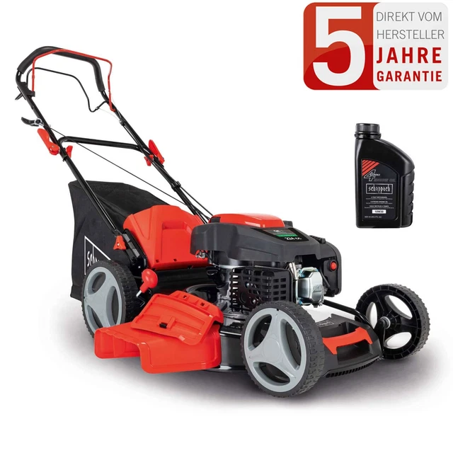 Scheppach Benzine grasmaaier zitmaaier MR196-61 | 6,5 pk | maaibreedte 61 cm | 5-voudige hoogteverstelling | E-start | 150 l opvangzak | 4 x vooruit / 1 x achteruitversnelling | incl. motorolie