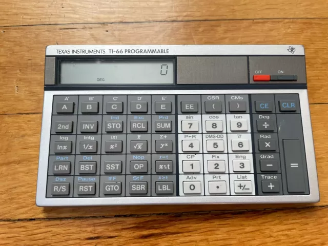 Texas Instruments TI-66 Vintage Programmable Calculator