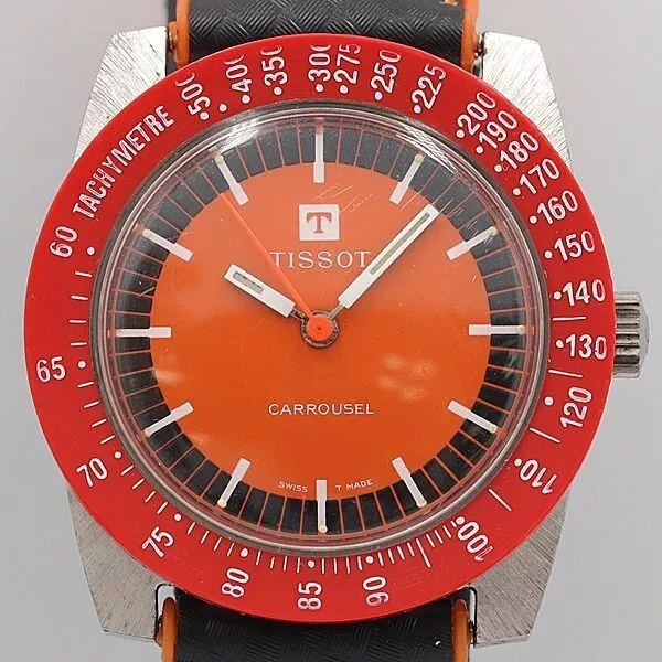 OROLOGIO TISSOT CAROSELLO Vintage Manuale Rotondo Cinturino in Pelle Nera Uomo Svizzero EUR 714 80 PicClick IT