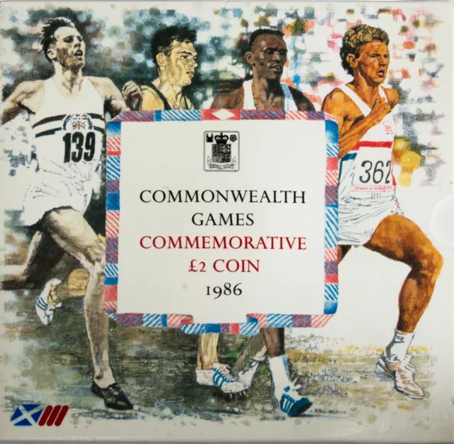 1986 £2 - Commonwealth Games Two Pounds - Brilliant Uncirculated - Bu Coin Pack