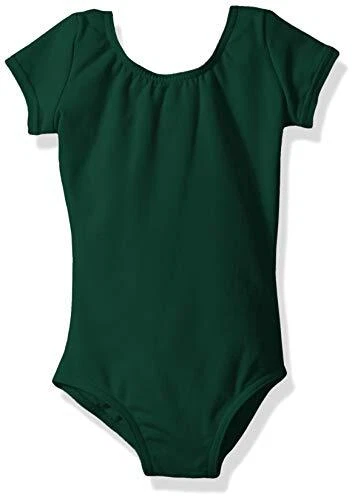 Girls' Toddler Classic Short Sleeve Leotard, Royal, Hunter, Size Small 3UUf