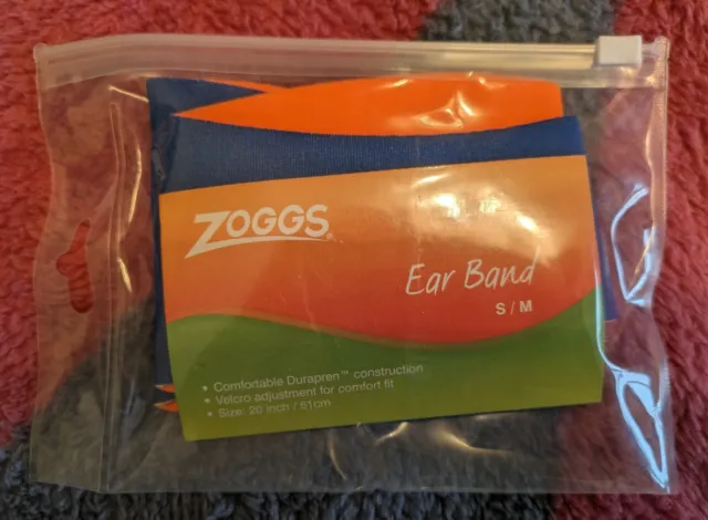 Zoggs Swimming Ear Band Durapren Adjustable Size S/M 20inches BNIP NEW!!!