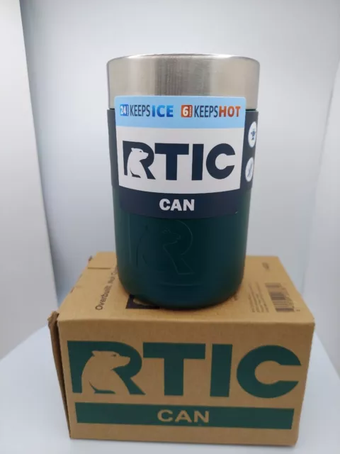 RTIC Can Cooler 12oz Koozie Vacuum Insulated Stainless Steel