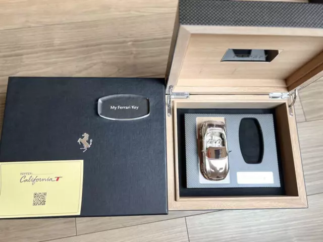 Ferrari California T Original Owner Limited Key Box Wooden Case Carbon Mini Car