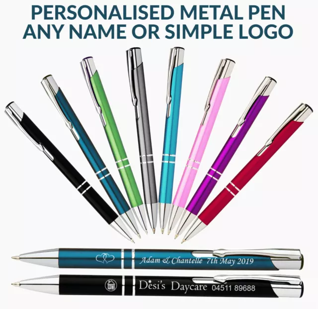 Personalised Engraved Metal Pens Promotional Pen weddings corporate