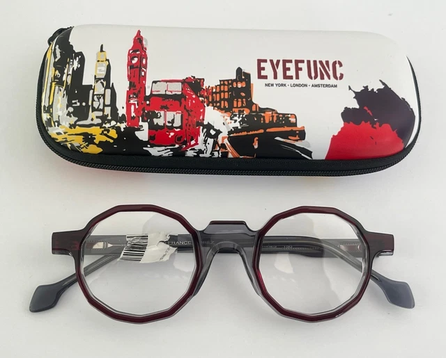 Monture Lunettes Traction Production Pasquale Blunoir - Acétate Et Titane, Bleue, Ronde, Made In France