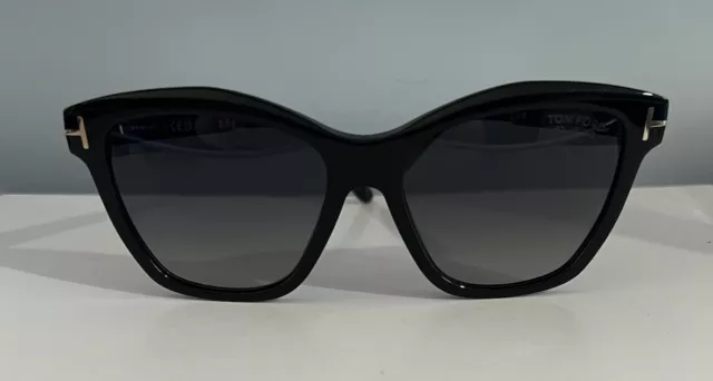 Tom Ford Lucia TF1087 ECO 01D Black Polarized Sunglasses- NEW