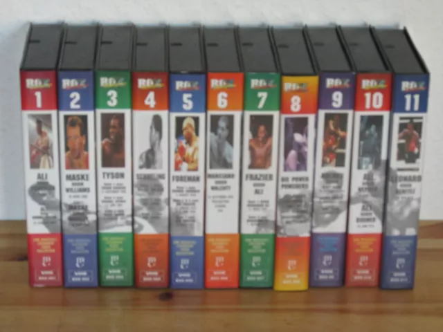 11 VHS - Sammlung / Boxen / Box Champions - Muhammad Ali, Henry Maske, Schmeling