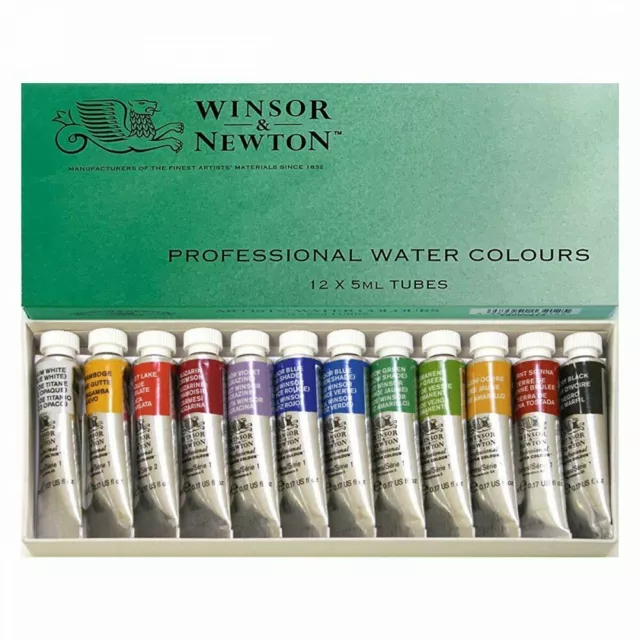 Winsor & Newton Professional Watercolor 12 colors set 5ml 18809812 4989901132125