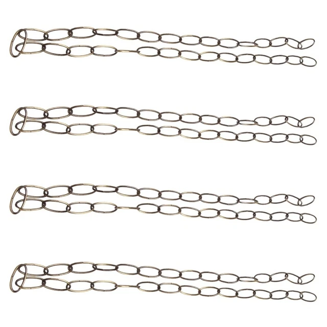 4X 1M Catena Heavy Duty per Lampada A Sospensione Vintage Lampadario, Bronz7695