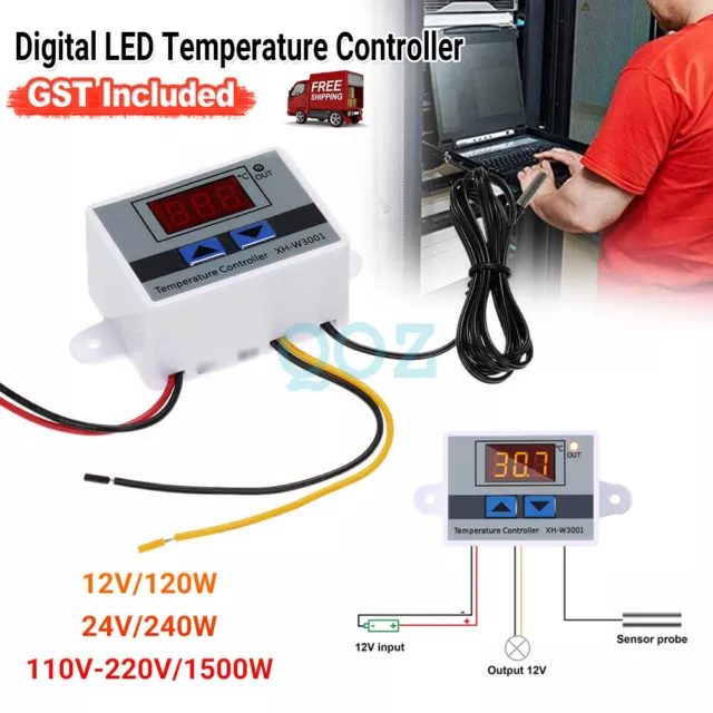 Intelligent Digital Temperature Controller Thermostat Temp Control Switch 12V