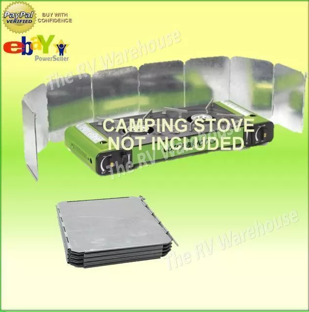 Windshield Portable Stove Double Deflector Companion Outdoors BBQ CAMPING PARTS