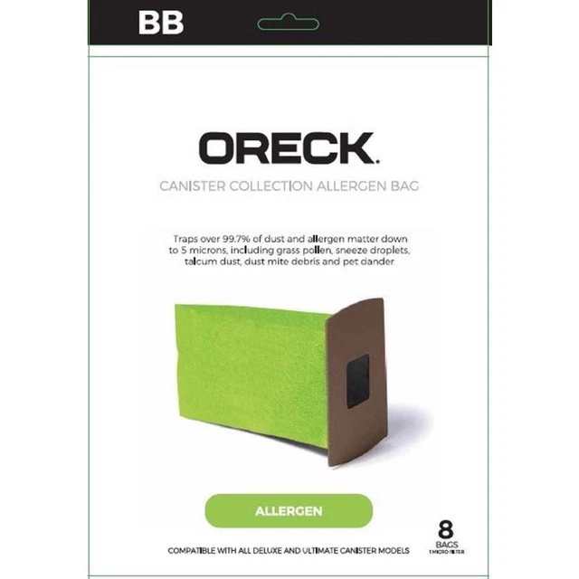 Oreck AK1BB8A Green Canister Vacuum Bags